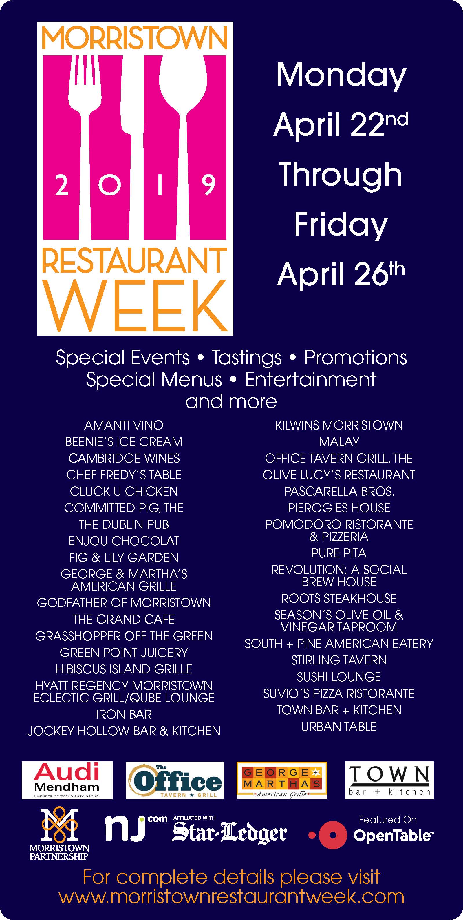 Morristown Restaurant Week Morristown Partnership