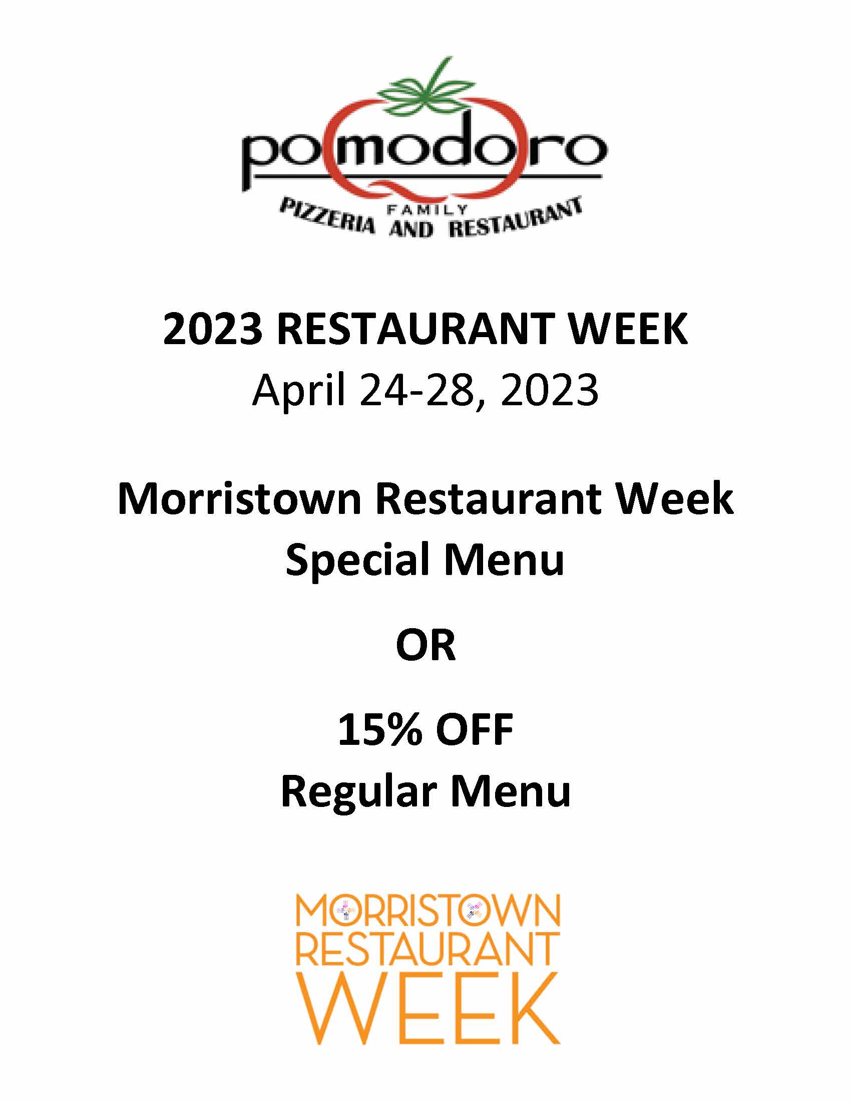 Morristown Restaurant Week Morristown Partnership